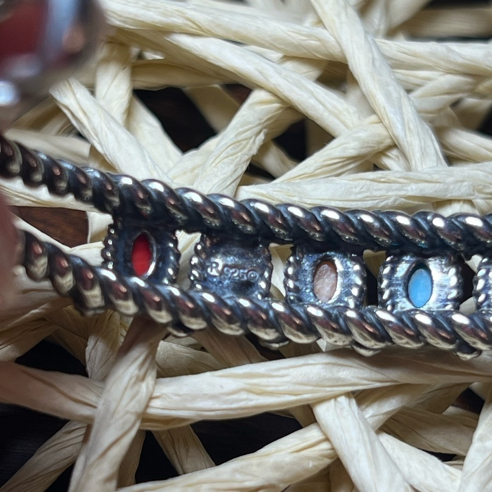 CAROLYN POLLACK • NAVAJO • STERLING SILVER BRACELET - Picture 4 of 6